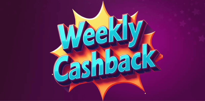 Strona promocji Cotygodniowy Cashback w AvoCasino: szczegółowe informacje na temat cotygodniowego cashbacku, warunki i korzyści dla graczy.