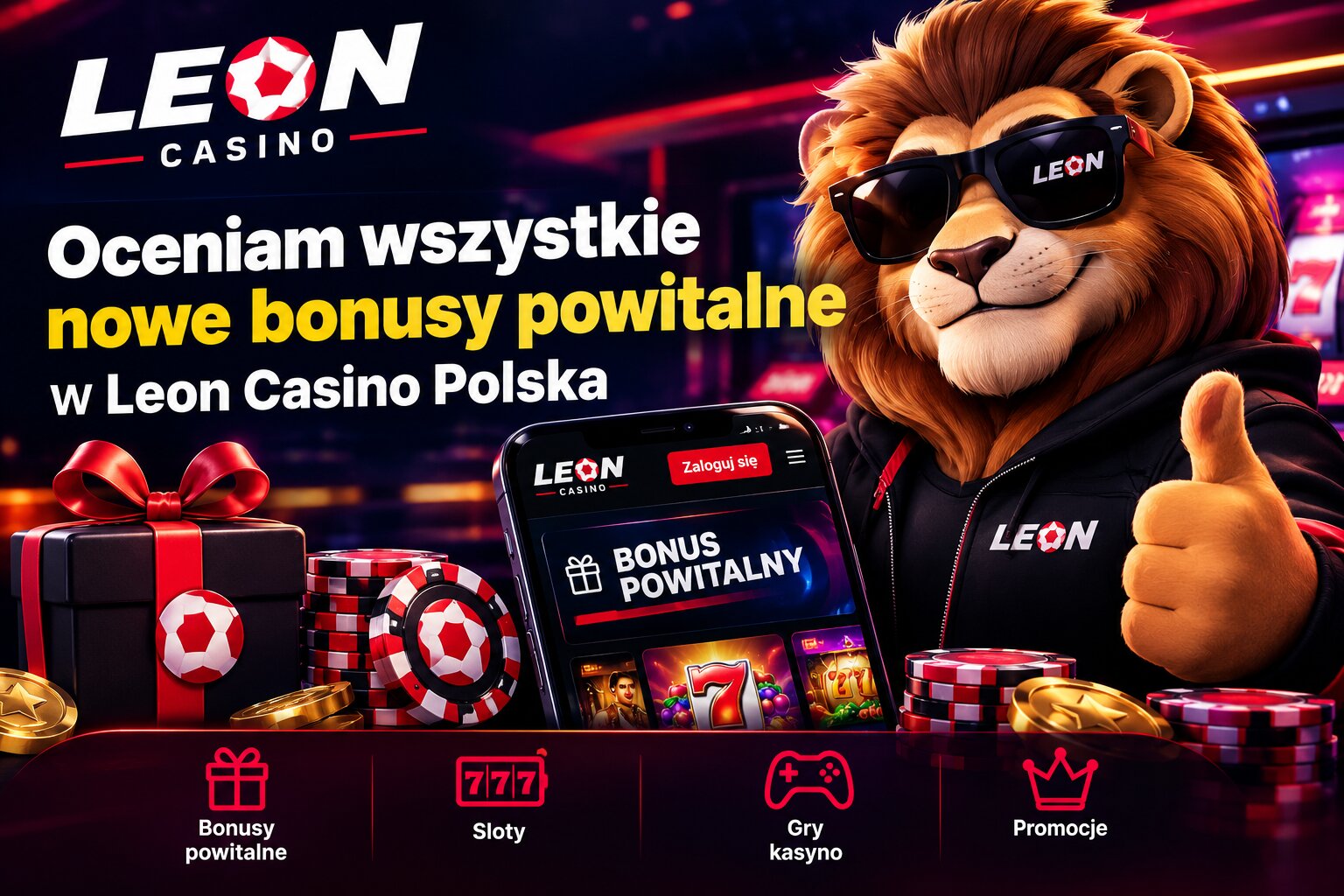 Bonus powitalny do 12000 zł i 100 darmowych spinów za rejestrację w Leon Casino