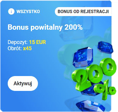 Bonusy powitalne od Kasyno Slottica PL Bonus za pierwszy depozyt od Slottica Casino