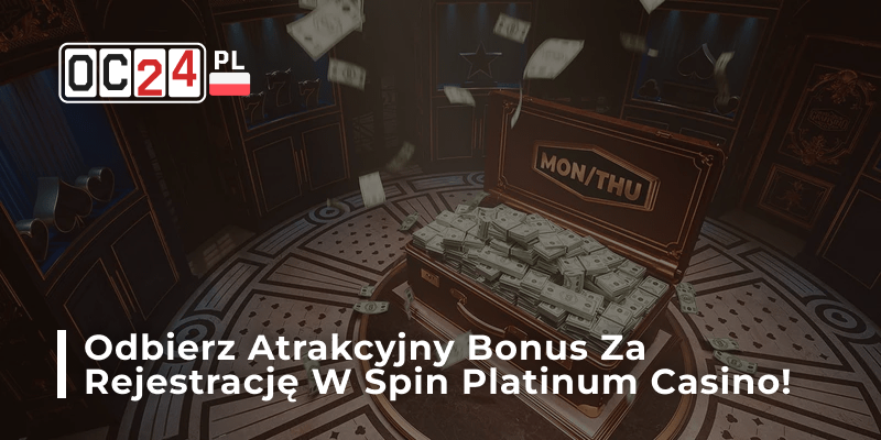 Bonus powitalny za rejestrację w Spin Platinum Casino – atrakcyjna oferta dla nowych graczy.