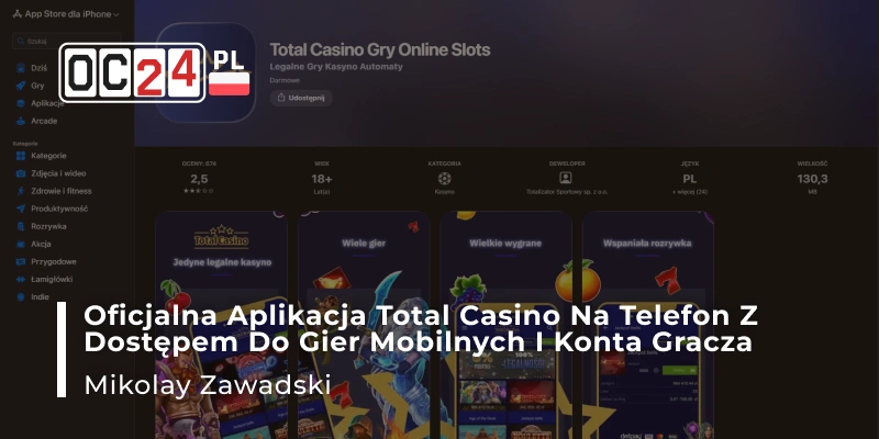 Oficjalna aplikacja Total w Polsce na telefon z dostępem do gier mobilnych i konta gracza